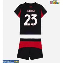 AC Milan Fikayo Tomori #23 Heimtrikotsatz Kinder 2025-26 Kurzarm (+ Kurze Hosen)